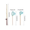 1:12 Scale Miniature Fishing Rod Fish Pole Trammel Net Scene