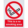 This Is A No Smoking Area Sign 150mm x 200mm