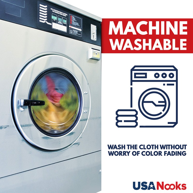 USANOOKS Microfiber Cleaning Cloth - White - 12Pcs (12.5x12.5 inch)