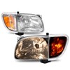 HECASA Headlight w/Bulbs Corner&Turn Signal Light Compatible with 2001-2004 Toyota
