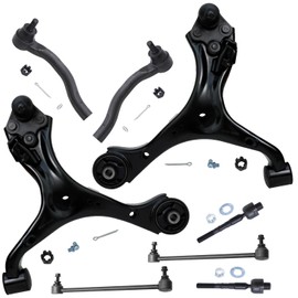 Detroit Axle - 8pc Front End Suspension Kit for 2013 2014 2015 Honda Civic [Automatic Transmission] 2 Lower Control Arms w/Ball Joints 4 Inner & Outer Tie Rods 2 Sway Bar Links Replacement