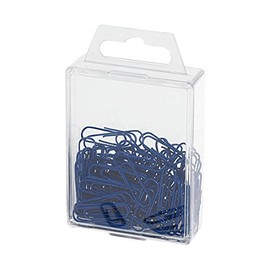 Wedo 901244200 Metal Plastic Coated Paper-Clips, 27 mm, Pack of 100 Blue