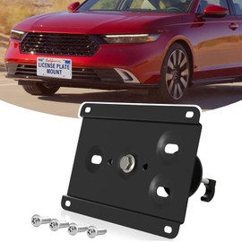 Front License Plate Holder No-Drill License Plate Bracket Mount Anti-Theft Frame Replacement Frames Compatible with Honda Accord 2013-2023,Install in Seconds