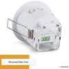 SEBSON Motion Sensor Outdoor IP65 Ceiling Flush-Mounted 6m/360° HF Sensor