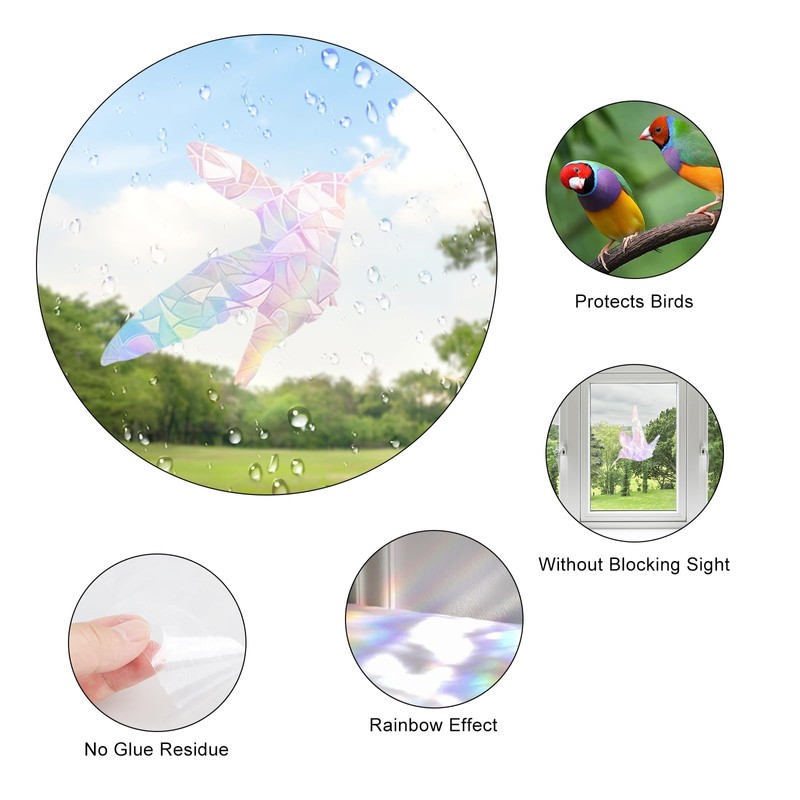 21 Pieces Window Sticker,Glass Stickers for Windows,Window Stickers to Deter