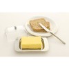 Zoie + Chloe Stainless Steel Butter Dish with Easy to