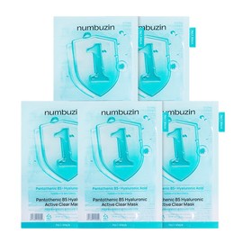 Numbers In No. 1 Hyaluronic Pantothenic Acid Clear Soothing Gauze Pack, 5 sheets / 넘버즈인1번 히알루로닉 판토텐산 클리어 수딩 거즈팩 5매