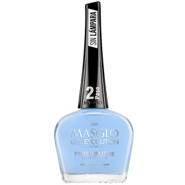 MASGLO GEL EVOLUTION Nail Polish Gel Effect, No UV/Led Lamp, Duration Up to 12 days, 3 PCs Shades of Differents Color - Kit 3 Esmaltes -