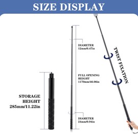120cm Invisible Selfie Stick Monopod for Insta360 and GoPro Action Cameras, Create Dynamic Shots with Bullet Time Effect, Universal Invisible Monopod Stick
