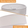 EDISLIVE 3-tier Drum Linen Lamp Shade for Pendant Lamp Floor