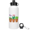 Azeeda 600ml 'Plants In Pots' Reusable Water/Drinks Bottle (WT00086225)