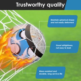 YIUAIPIT Soccer Ball Size 4, Anti-Explosion Design Soccer Ball, Indoor Outdoor Football for School Training Practice or Boys Girls Toddlers Gift