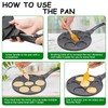 KRETAELY Nonstick Pancake Pan Pancake Griddle with 7-Mold Design Mini