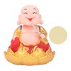 Nodding Smiling Buddha Maitreya Automatic Laughing Car Dashboard Solar Buddha