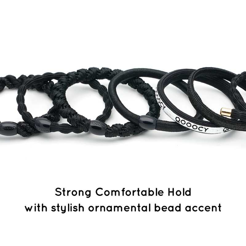 Qooocy Any Fit - Lazos para el cabello, 12 unidades,