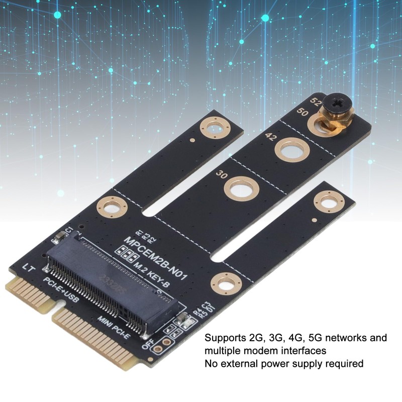 ciciglow Tiny PCIe to M.2 NGFF Adapter with SIM Card