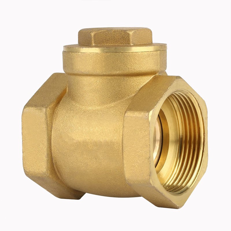DN32 Female Thread Brass Non Return Swing Check Valve 232PSI
