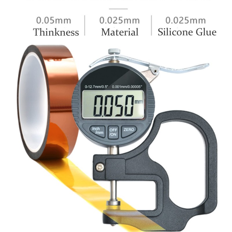 EFGTEK High Temp Tape, 3 Pack Multi-Sized 33m*10mm, 33m*15mm, 33m*20mm,