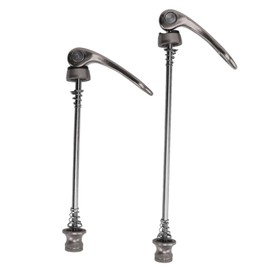 2Pcs Bicycle Quick Release Lever Removable Easily Replace Light Weight 4 Colors Bike Skewer for Mountain Road BikeTitanium Color