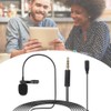 Lavalier Lapel Microphone, Portable Dual Clip-on Omnidirectional Mic with 3.5mm