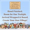 Shudehill Giftware Village Pottery Pub Tealight Collection - Crown, Red