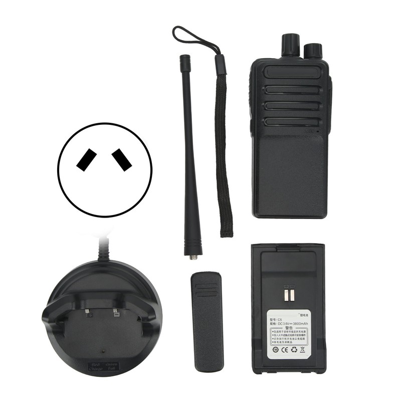 Wireless Walkie Talkies Rechargeable Handheld 2 Way Radio 5W Efficient