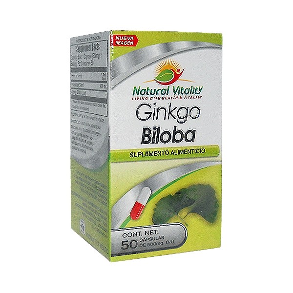 Natural Vitality Ginkgo Biloba 50 Cápsulas
