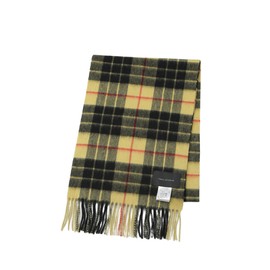 Nano Universe 668-4241202 Men's Soft Cashmere Blend Check Scarf, 060 yellow