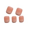 White Gradient Press on Toe Nails Square Fake Toenails Full