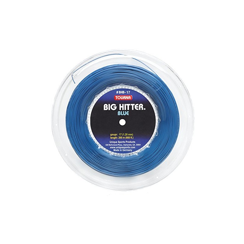 Tourna Big Hitter Blue, Unisex-Adult, Tennis String, Blue, 18g Set