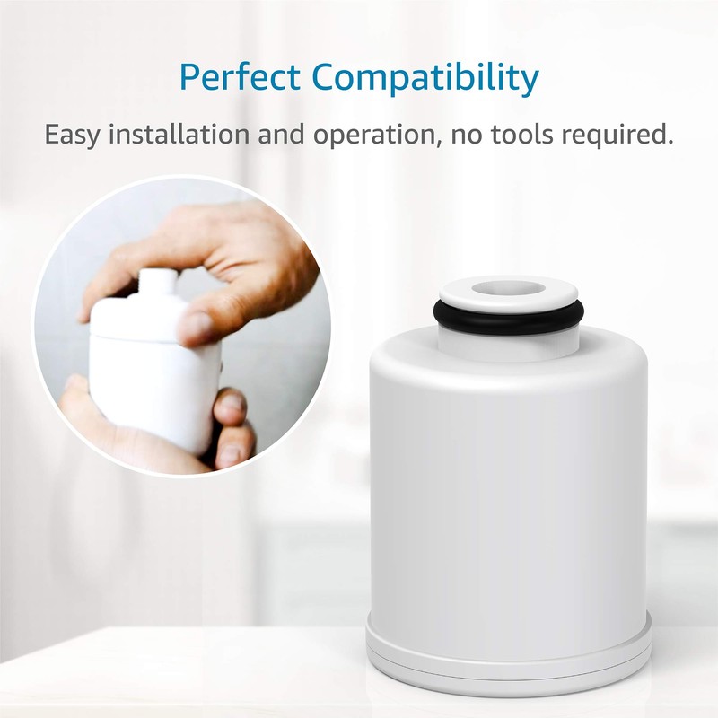 AQUA CREST FXSCH Shower Filter Replacement for GE, Every 6