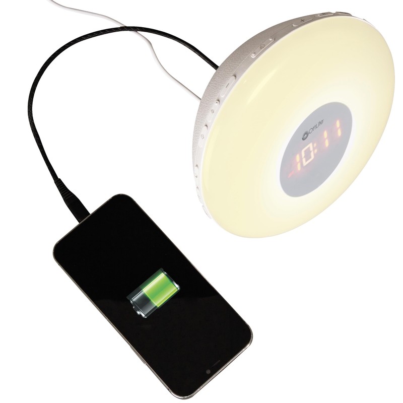 OttLite Wake Up Light with White Noise, Color Changing, Sunrise