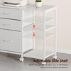 Maihail 3 Drawer File Cabinet with Wheels Rolling Printer Stand