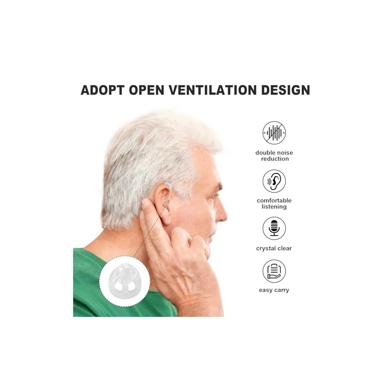10 Hearing Aid Domes, 8 mm, Compatible with Oticon RIC