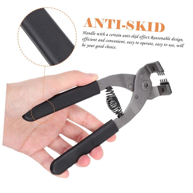OHPHCALL Steel Leather Hole Punch Tool Durable Rhombus Punching Pliers