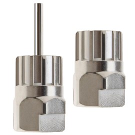 SING F LTD 2pcs Mountain Bike Bicycle Cassette Lockring Tool Freewheel Maintenance Tool Flywheel Remover Tool CRV Nickel Plated for 12 Teeth Type Tool