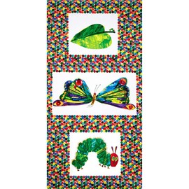 Andover The Very Hungry Caterpillar Transformation Panel Quilt Fabric, M
