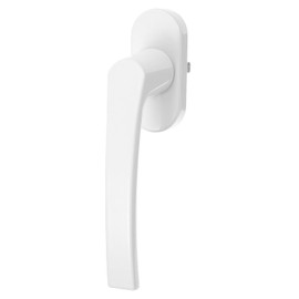 ARTIBETTER Aluminum Alloy Window Handle Crank: White Lockable Casement Window Handle for Child Safety, 4.72X2.75X1.96 Inch, Home Accessories