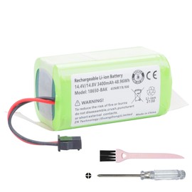 3400mah Battery for Ecovacs Deebot N79S N79S N95 DN622, for Eufy RoboVac 11, 11S, 11S MAX, 12, 15C, 15C MAX, 15T, 30, 30C 30 MAX 35C, for Hybrid G30 G20 R500 R450, for Amarey A800 A900 Vacuum Cleaners