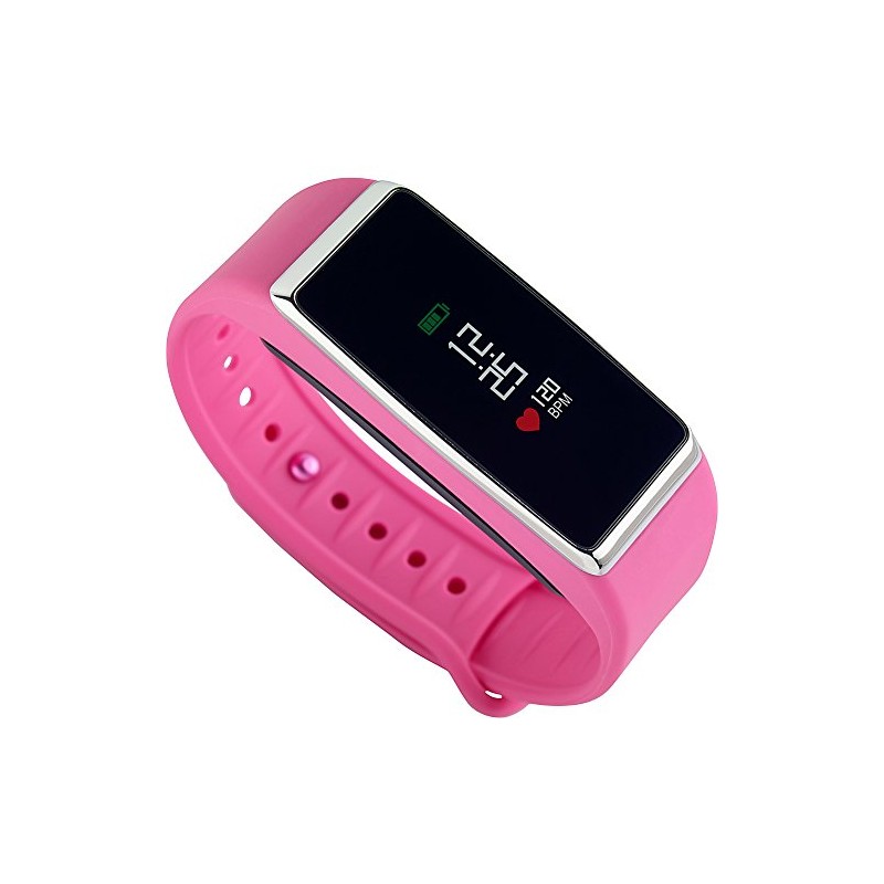 ZeFit2 Pulse Activity Tracker (Pink/Silver)