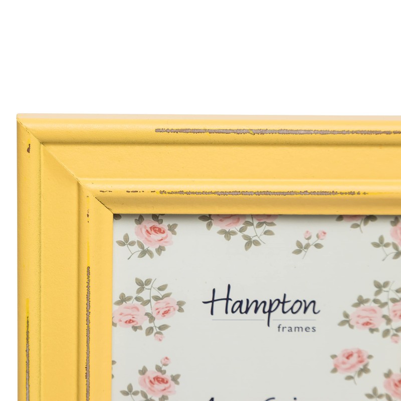 Hampton Frames PALOMA 4x6 (10x15cm) Yellow Picture Photo Frame Glass