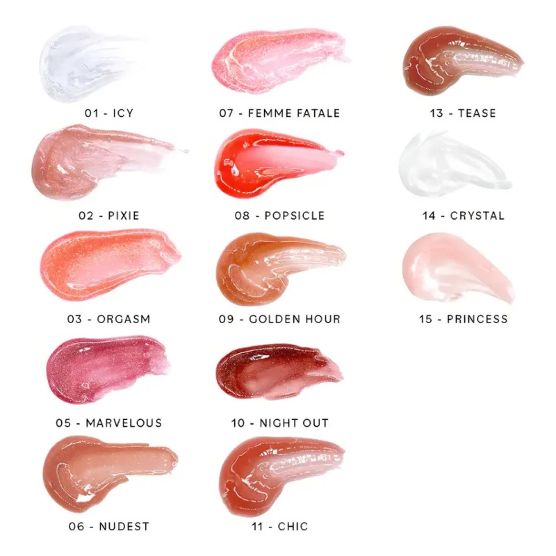 Labial Lip Gloss Thirsty Pout Hi-shine Italia Deluxe Brillo Color