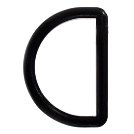 PARACORD PLANET Lightweight Black Plastic D-Ring (1-1/2 Inch, 10 Pack)