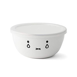 Fuji Enamel Miffy Face Series Mixing Ball, 5.5 inches (14 cm), 0.8 L (0.8 L)