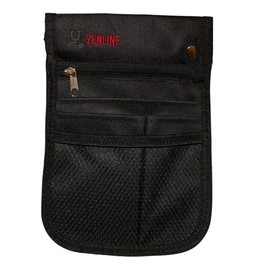 Zenline Medical Utility Waist Pouch, Black, Multiple Storage Pockets, Adjustable Belt