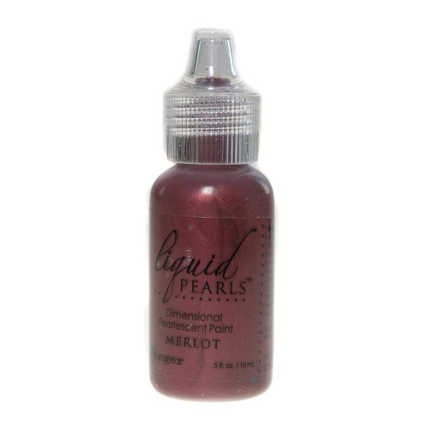 Ranger Liquid Pearls Pearlescent Paint Merlot 0.5 oz. Bottle [Pack
