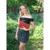LONI Gorgeous Faux Suede Clutch Shoulder Bow Bag