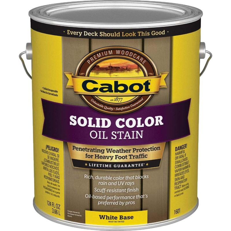 Cabot Stains 1601 Oil Decking Stain Alkyd Base Solid with
