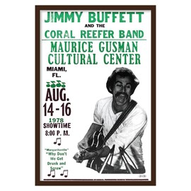 Fresh Prints of CT Showprint Concert Poster Jimmy Buffet - Miami - 1978