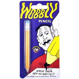 Wobbly Pencil Practical Joke - Realistic Looking Rubber Tipped Pencil